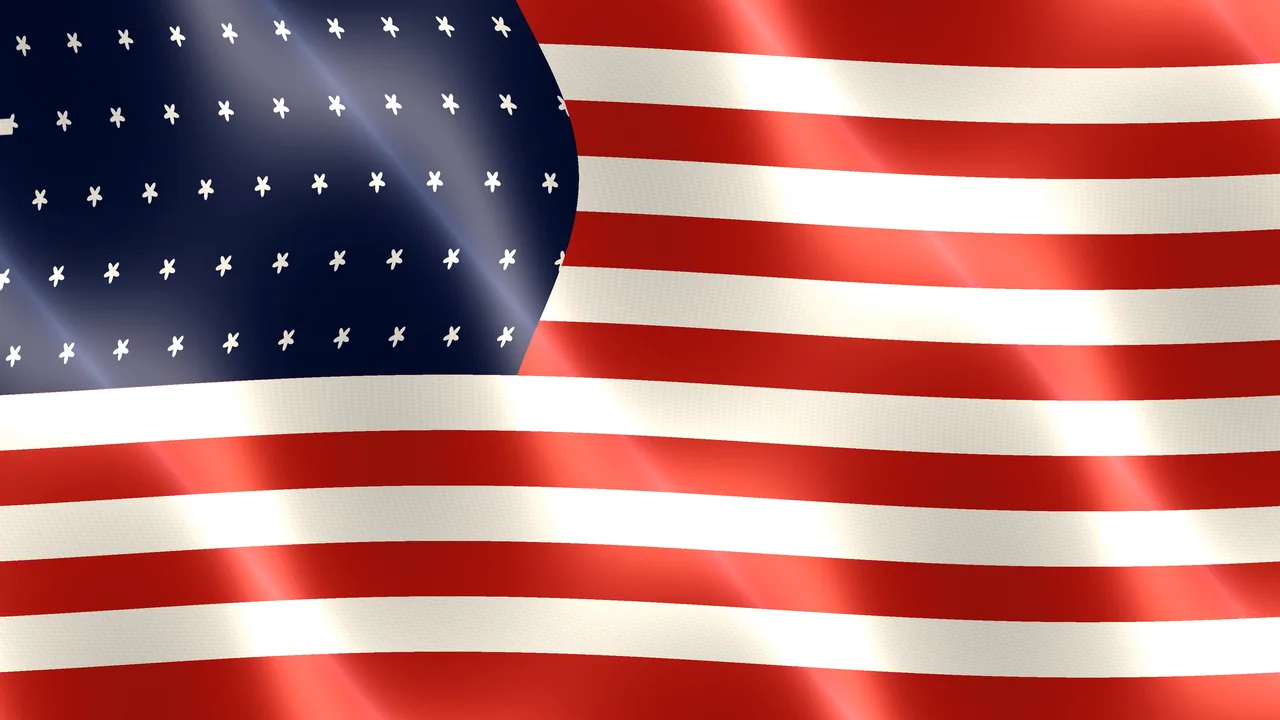 American Flag Silk-Fold 4K Wallpaper