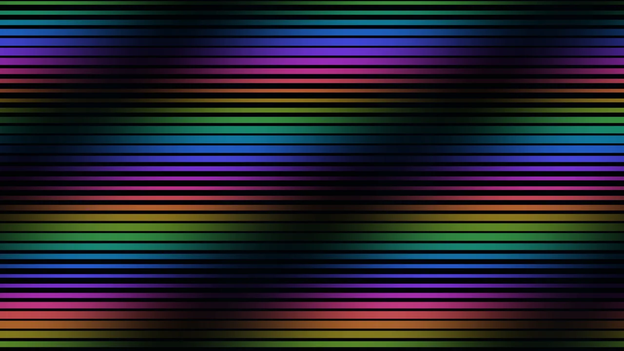 Abstract Multicolor Horizontal Scanline HUD Screen Graphic 4K Wallpaper