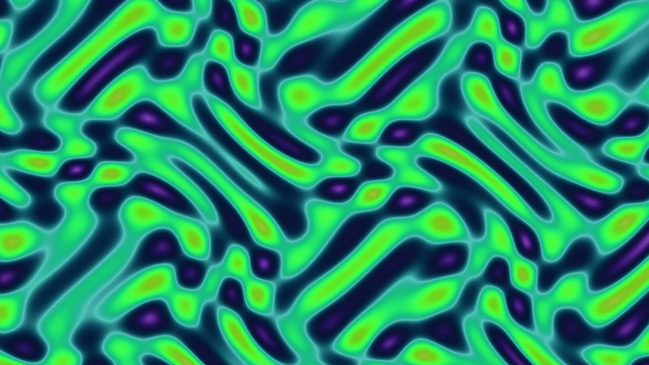 Abstract Neon Green Wave Interference 4K Wallpaper