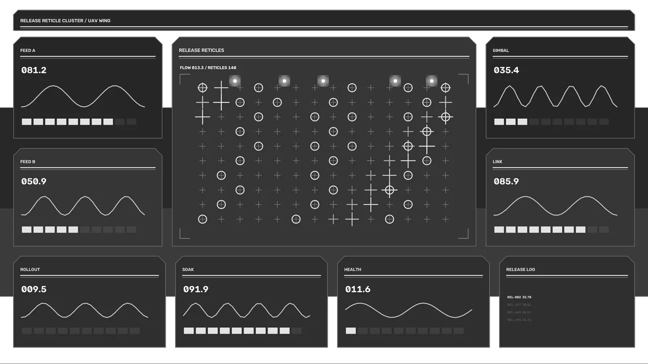 Sci-Fi Release Reticle HUD Dashboard 4K Wallpaper