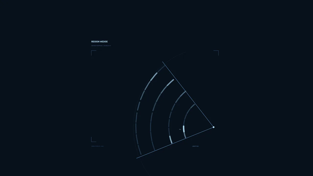 Blue Radial Scanner HUD Interface 4K Wallpaper