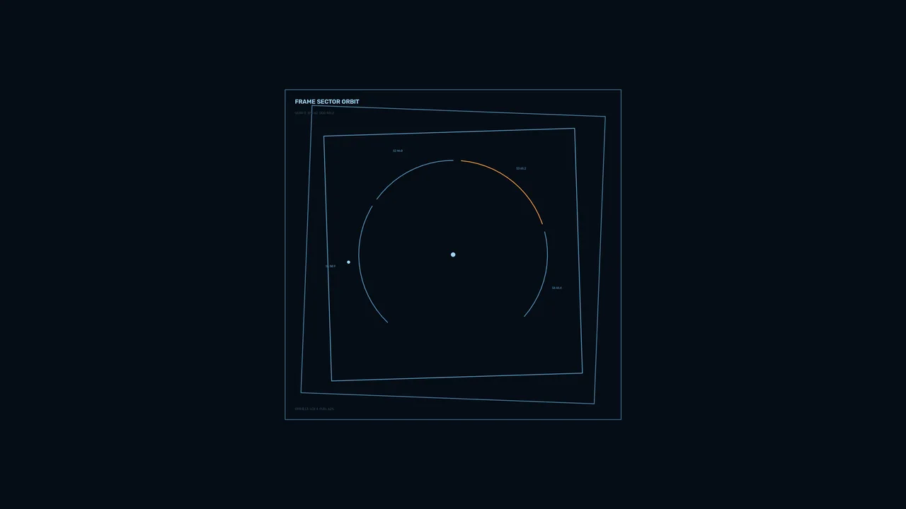 Orbital Tracking HUD 4K Sci-Fi Wallpaper