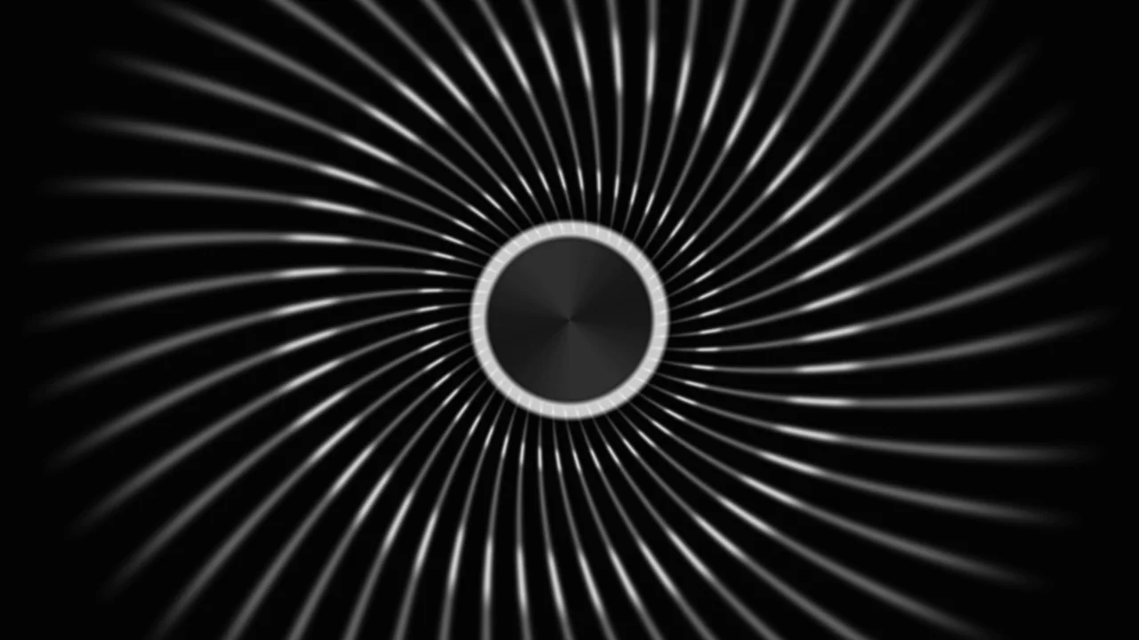 Monochrome Radial HUD Interface 4K Wallpaper