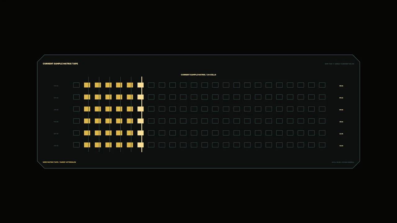 Current Sample Matrix Telemetry HUD — 4K Sci-Fi Wallpaper