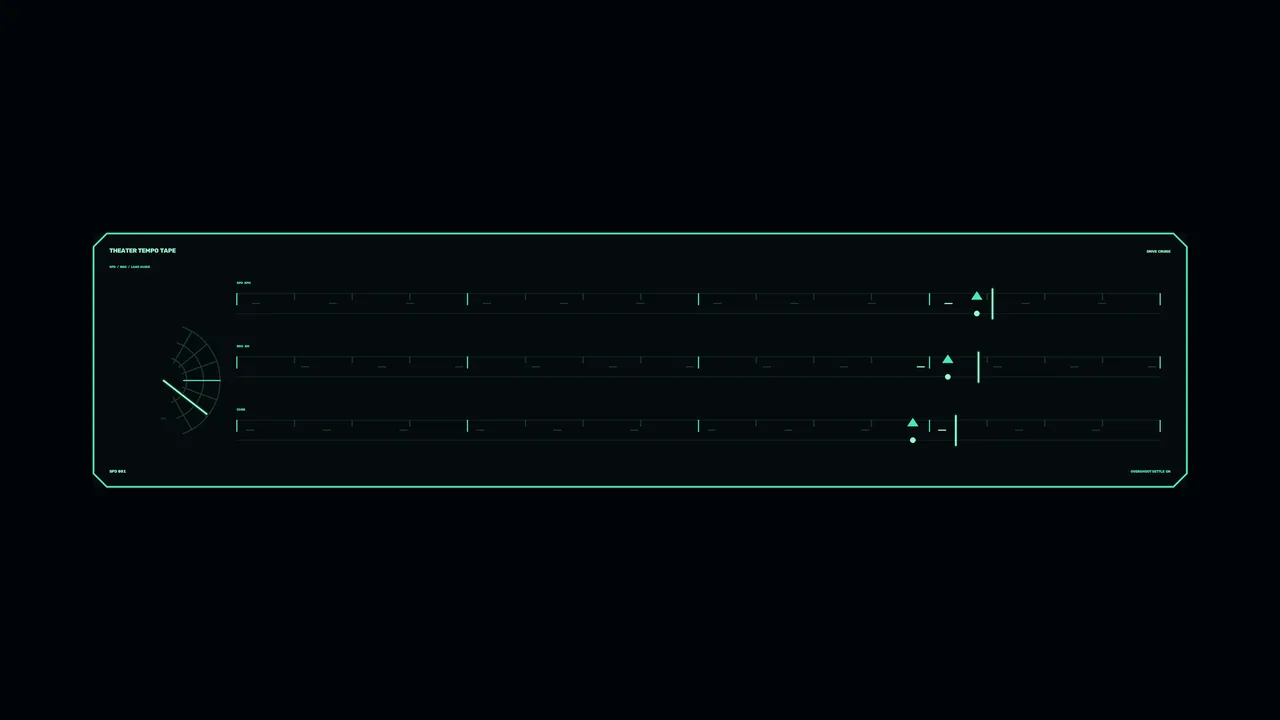 Futuristic Data Timeline HUD 4K Wallpaper
