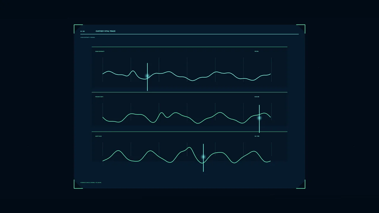 Futuristic Telemetry Waveform HUD 4K Wallpaper