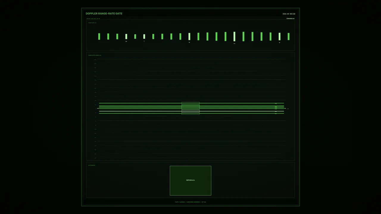Green Doppler Range-Rate Telemetry HUD Wallpaper