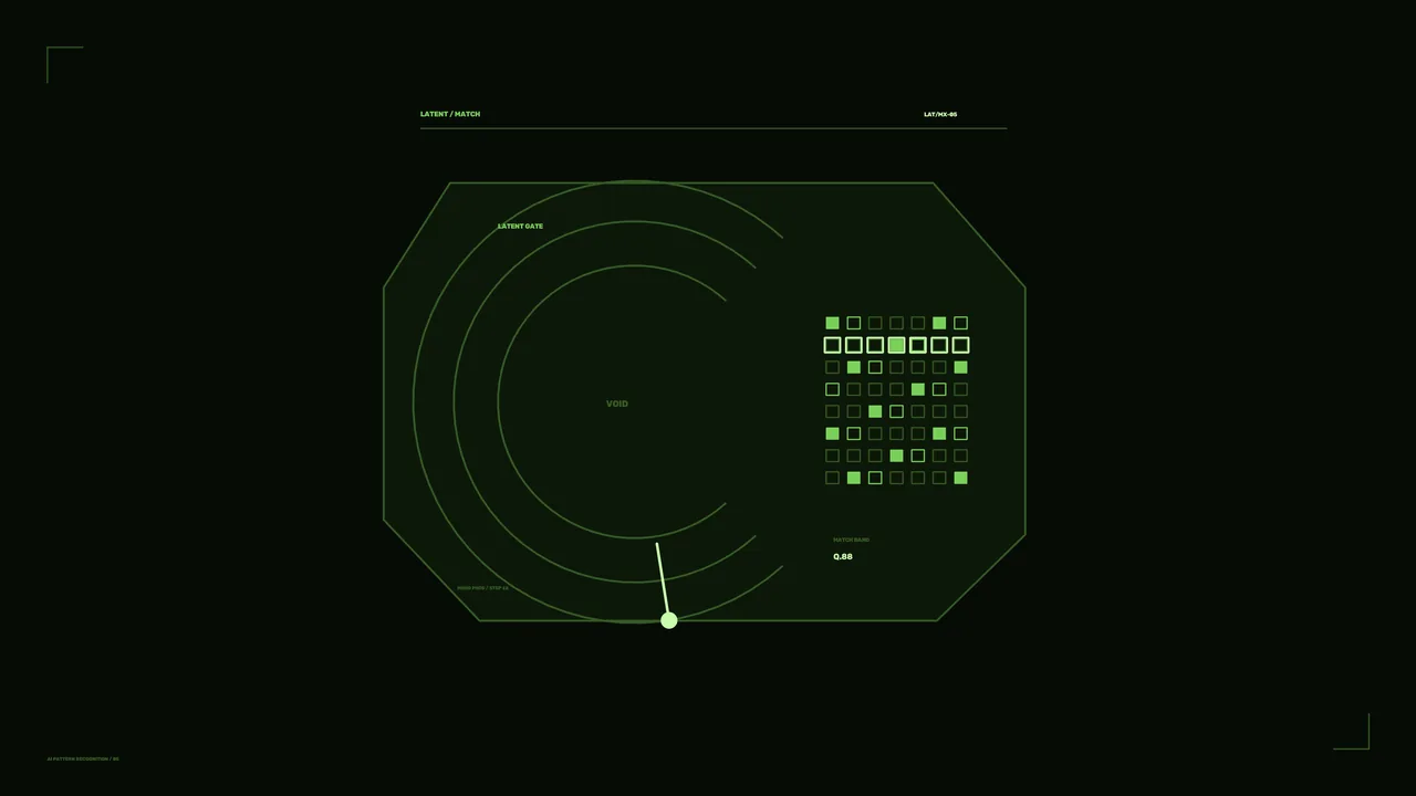 Green Octagonal Scanner HUD Telemetry Grid 4K Wallpaper