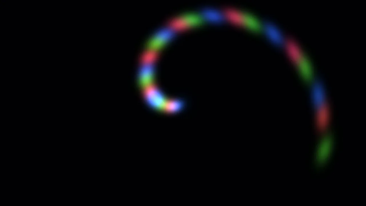 Abstract Rainbow Vortex Arc 4K Wallpaper