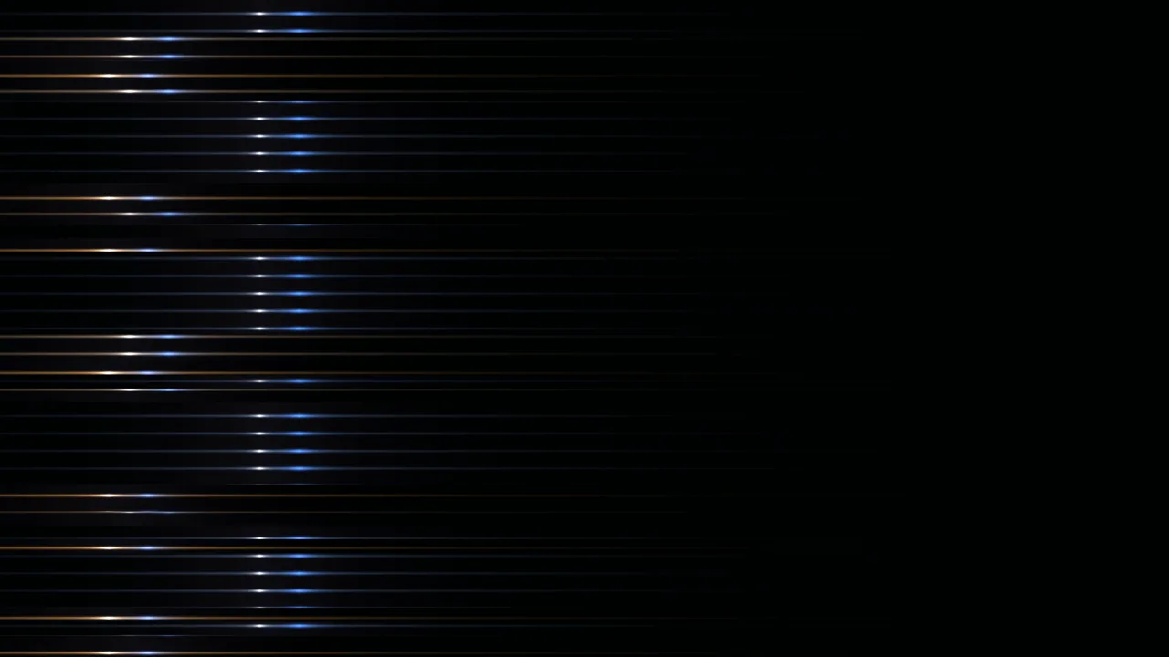 Abstract Sci-Fi HUD Scanline Wallpaper with Blue and Amber Highlights