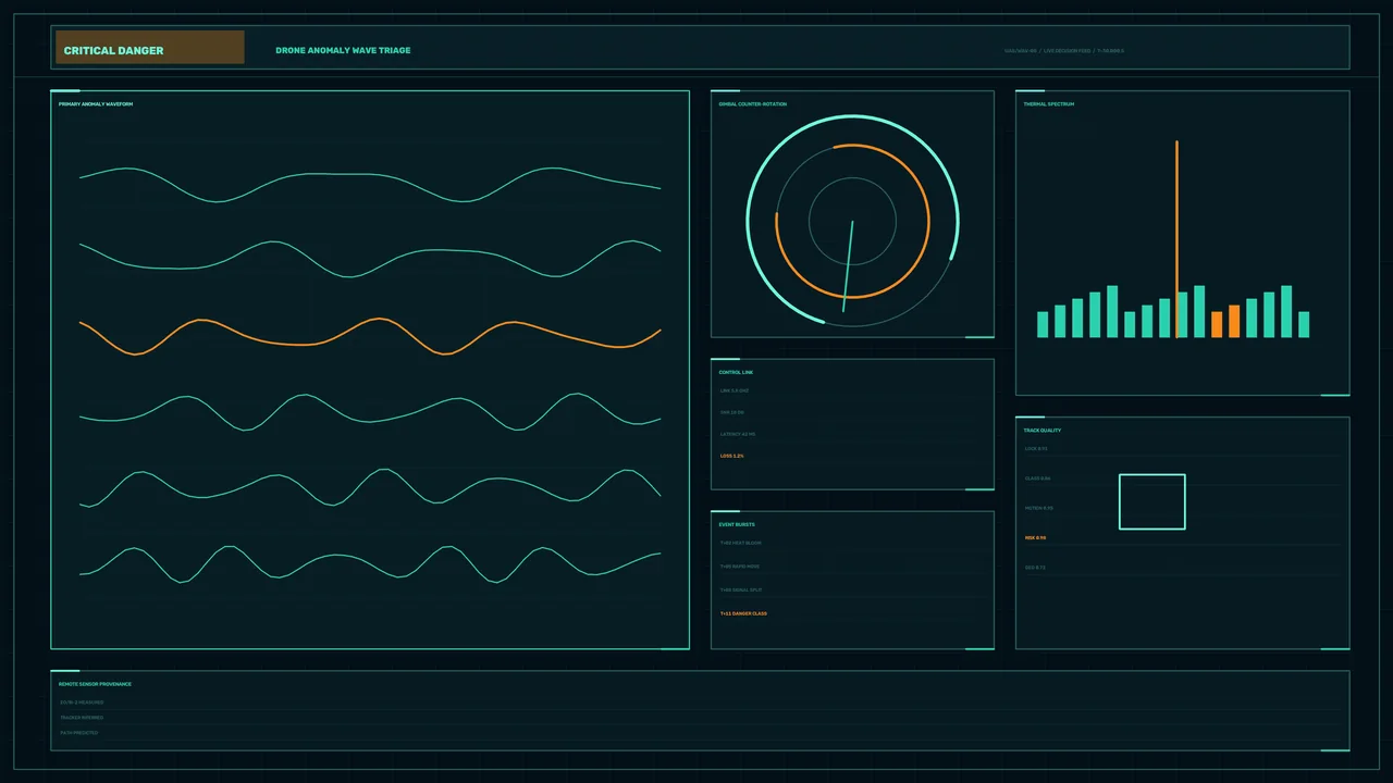 Sci-Fi Telemetry HUD Dashboard 4K Wallpaper