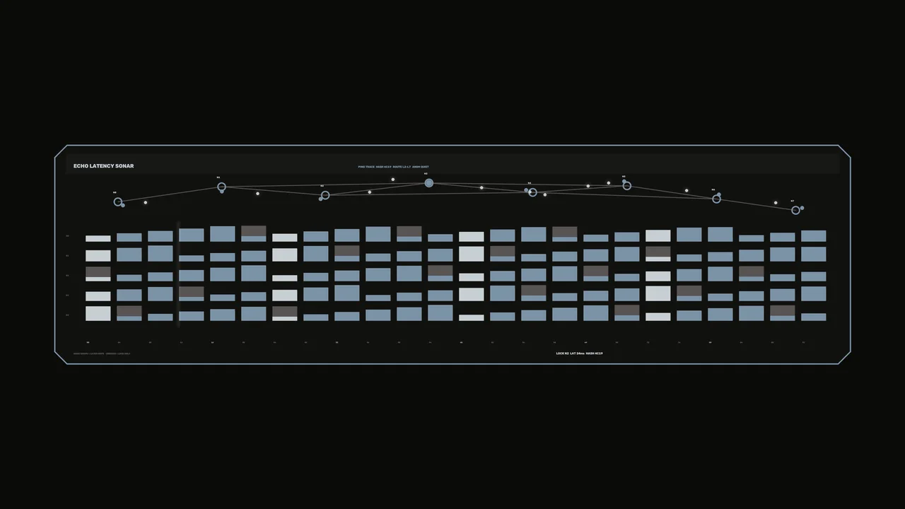 Echo Latency Sonar HUD Telemetry Interface Wallpaper