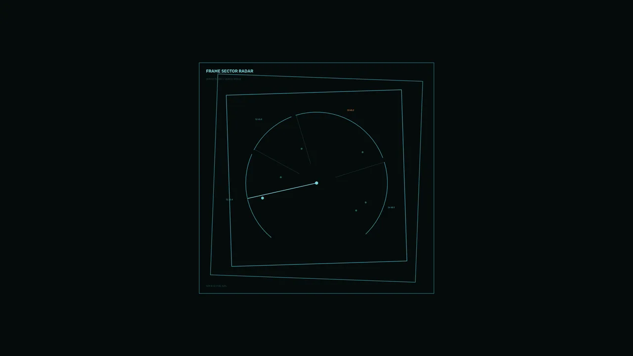 Minimalist Circular Radar HUD Interface 4K Wallpaper