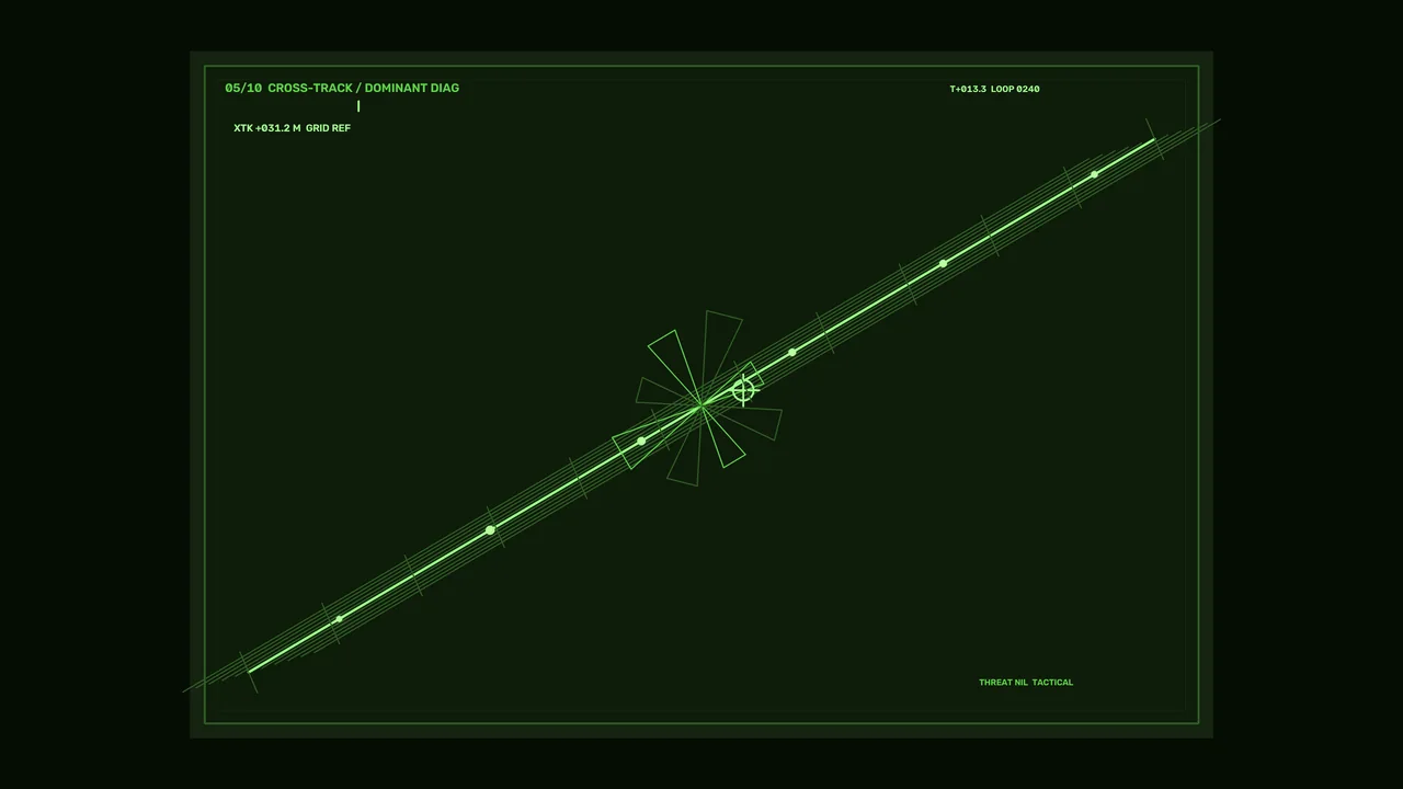 Green Spacecraft Navigation HUD Interface 4K Wallpaper