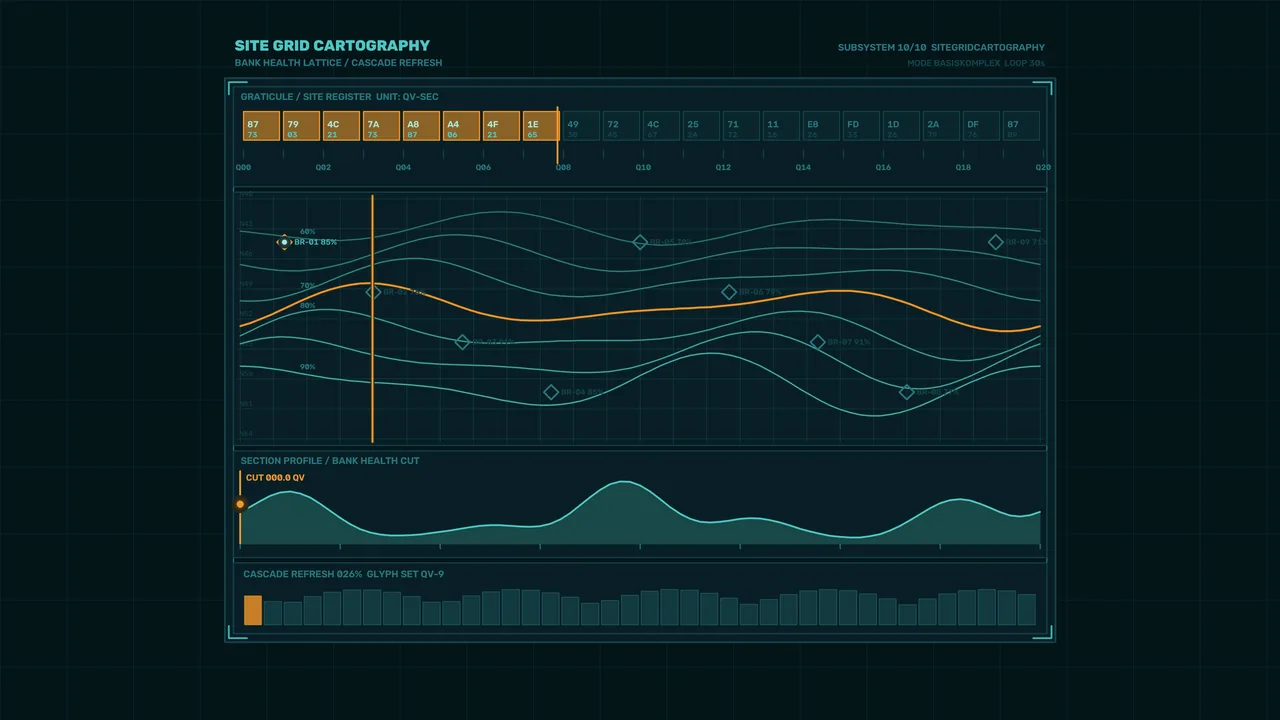 Sci-Fi Power System Health Dashboard HUD 4K Wallpaper