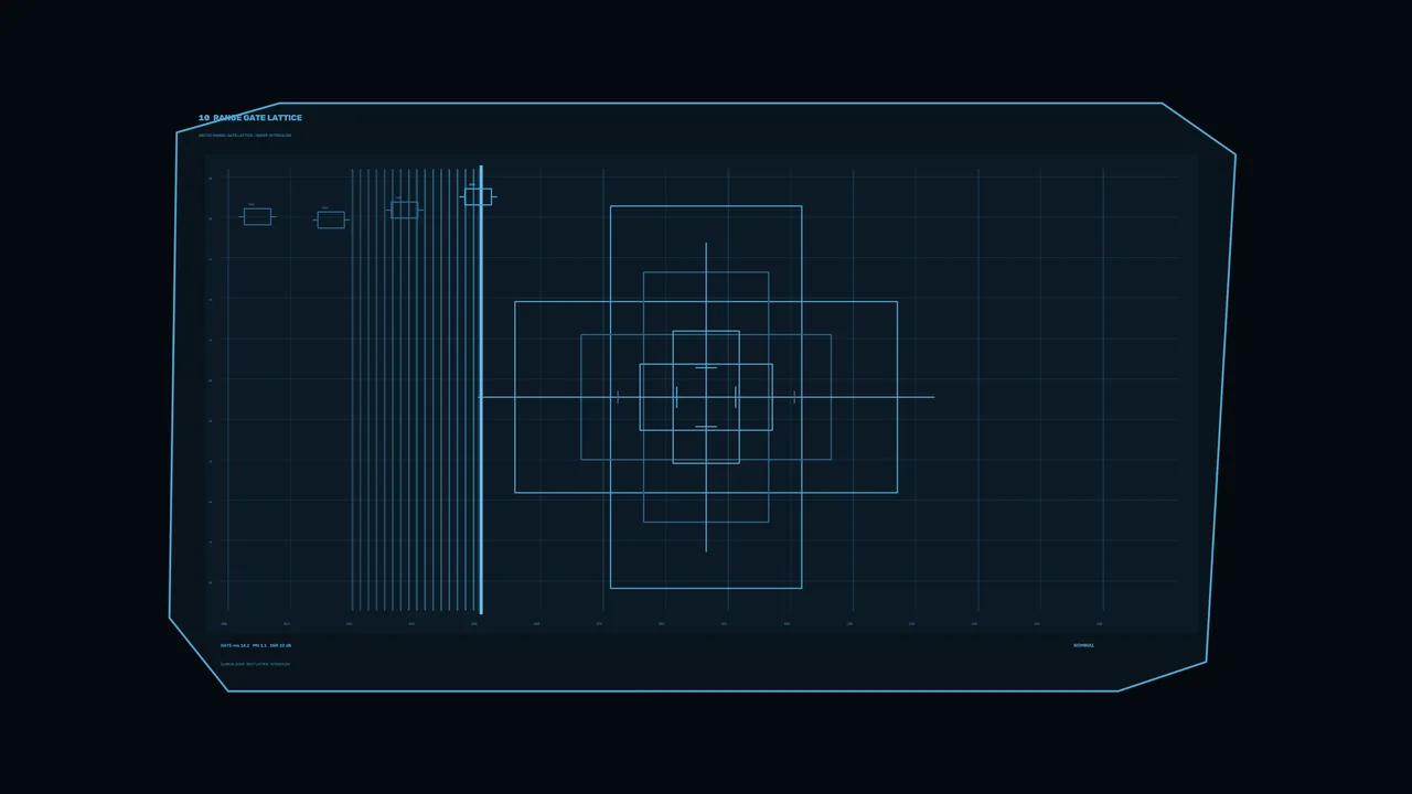 Blue Radar Scanner HUD Interface 4K Wallpaper