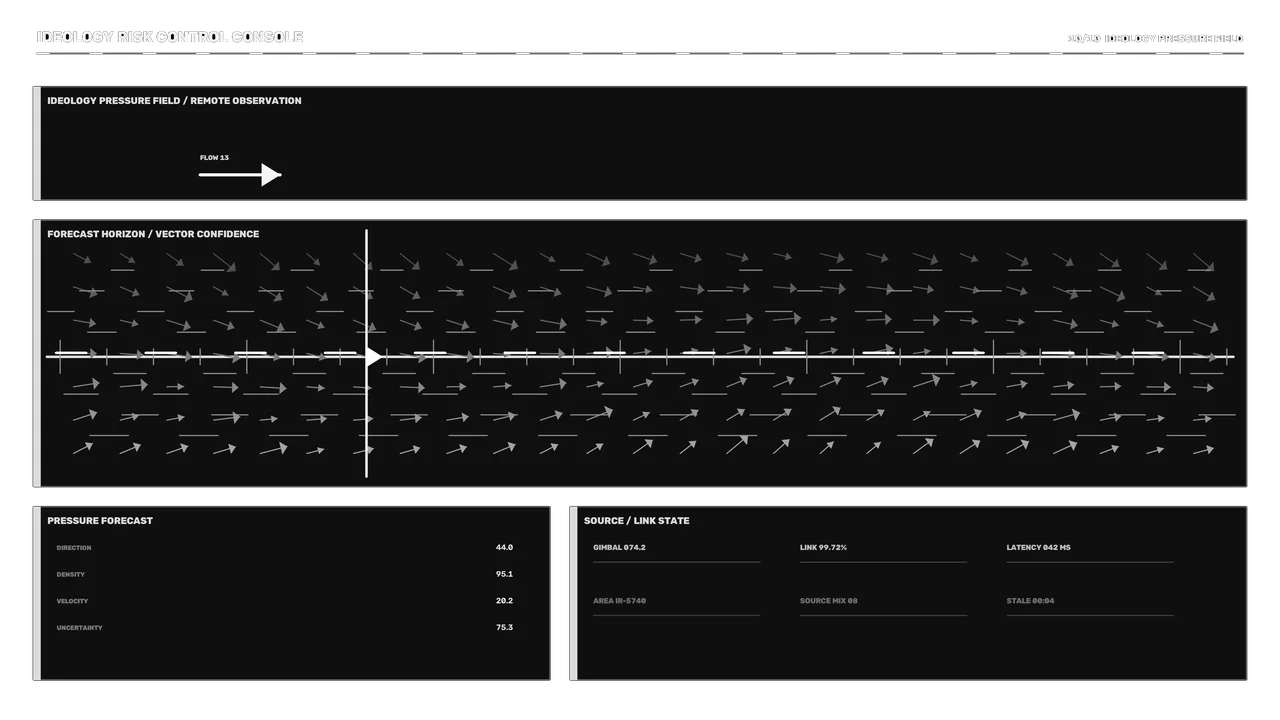 Sci-Fi Pressure Forecast Console HUD 4K Wallpaper