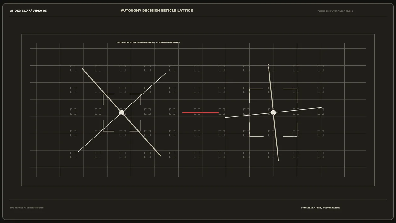 Sci-Fi Decision Reticle Lattice HUD Wallpaper