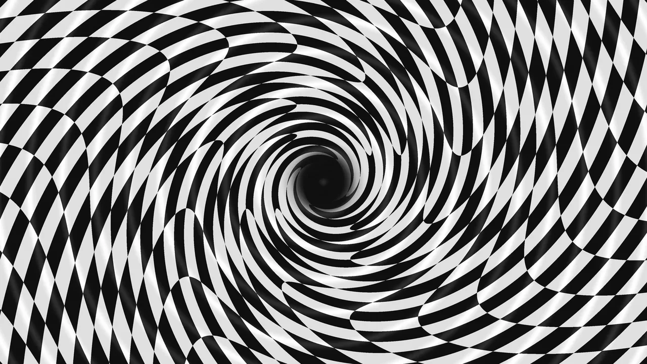 Monochrome Geometric Scanner HUD Wallpaper