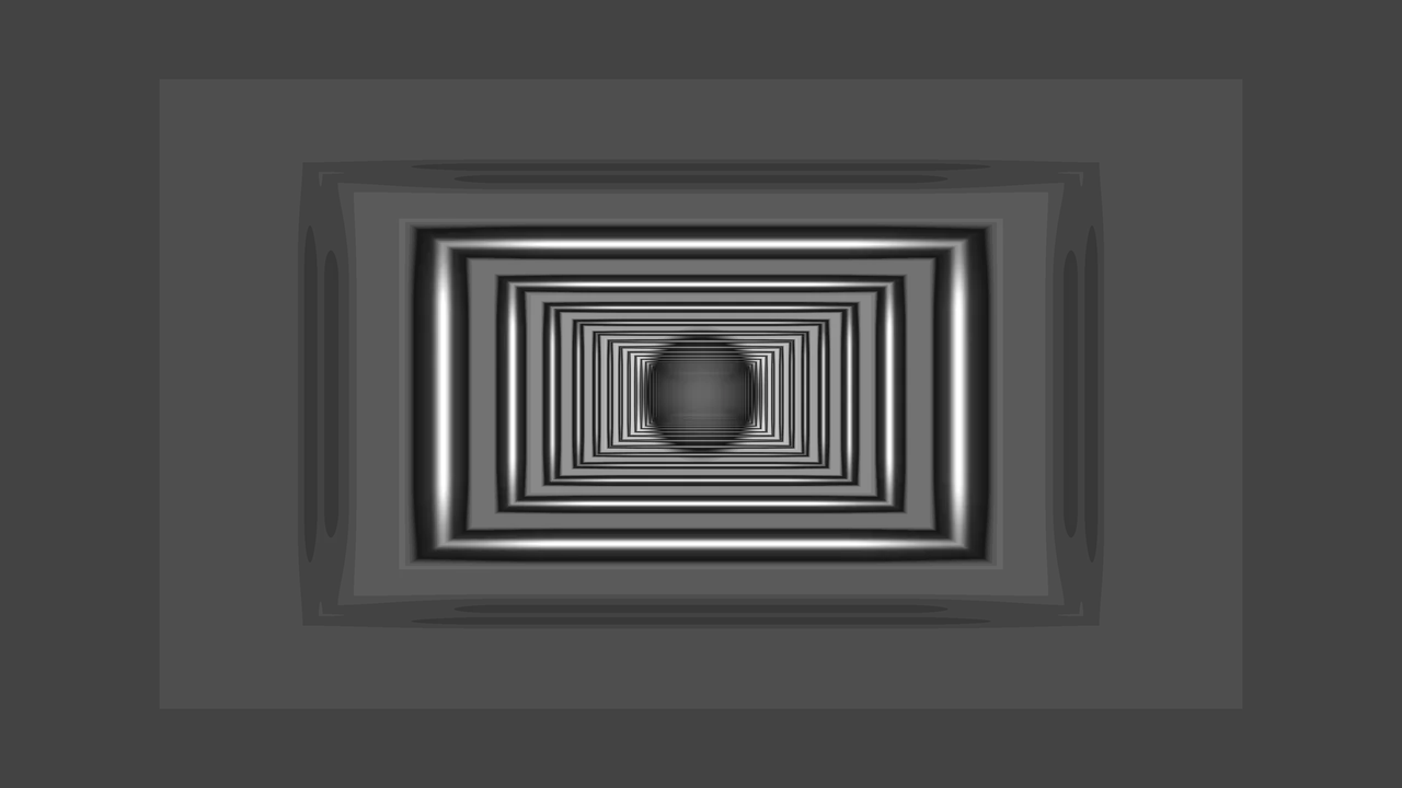 Monochrome Nested Rectangle Tunnel 4K Wallpaper