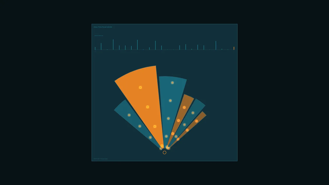 Sci-Fi Radial Analytics HUD Telemetry Dashboard 4K Wallpaper
