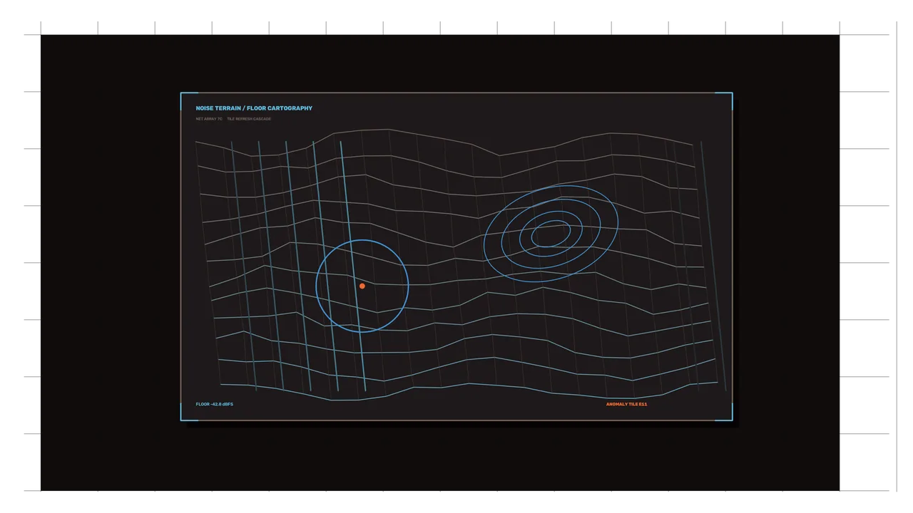 Sci-Fi Noise Terrain Cartography HUD 4K Wallpaper