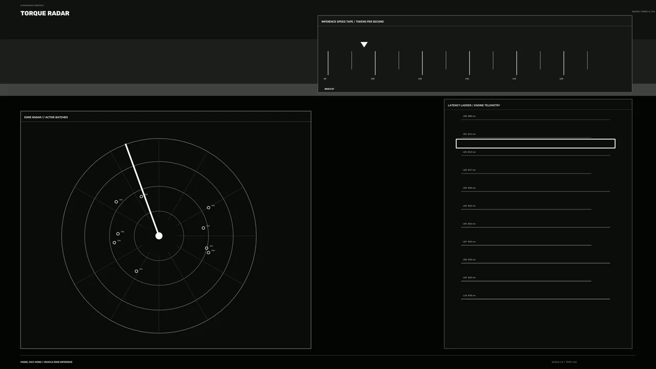 Futuristic Radar Telemetry HUD 4K Wallpaper