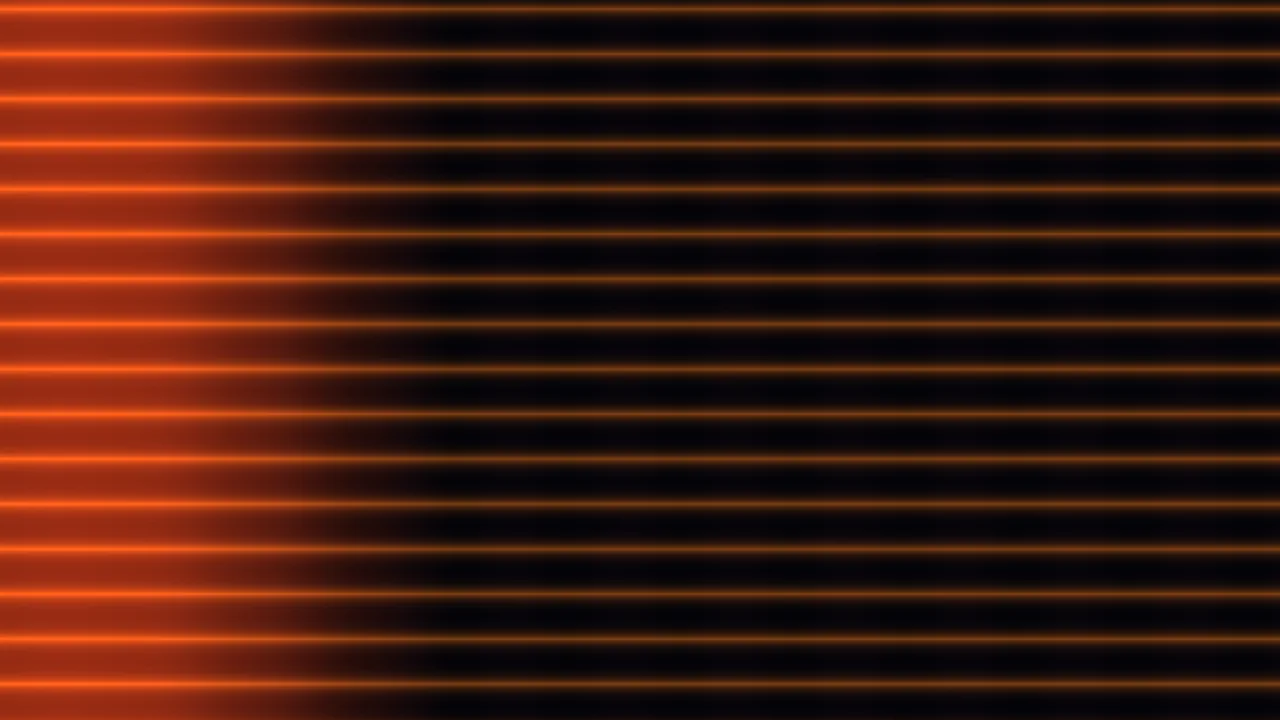 Orange Horizontal Light Streaks on Dark 4K Wallpaper