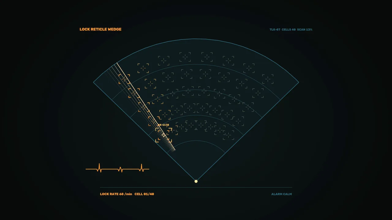 Sci-Fi Target Lock Radar HUD 4K Wallpaper