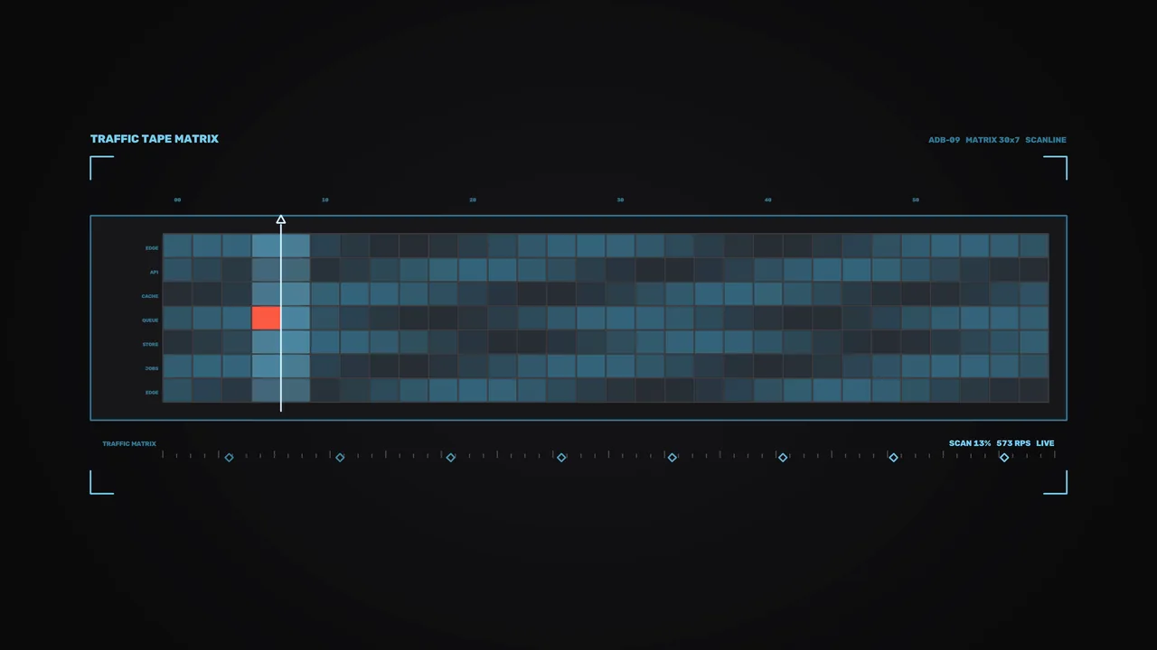 Traffic Matrix Telemetry HUD 4K Wallpaper