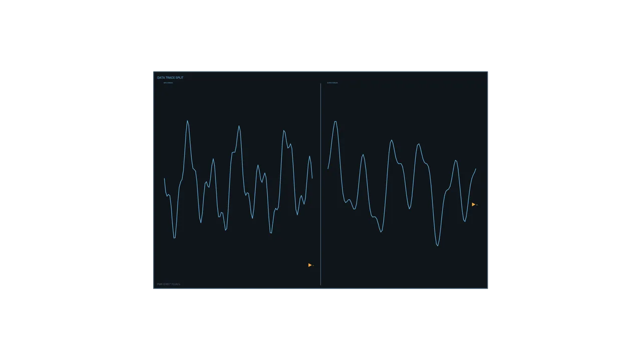 Split Graph Data Analytics HUD 4K Wallpaper