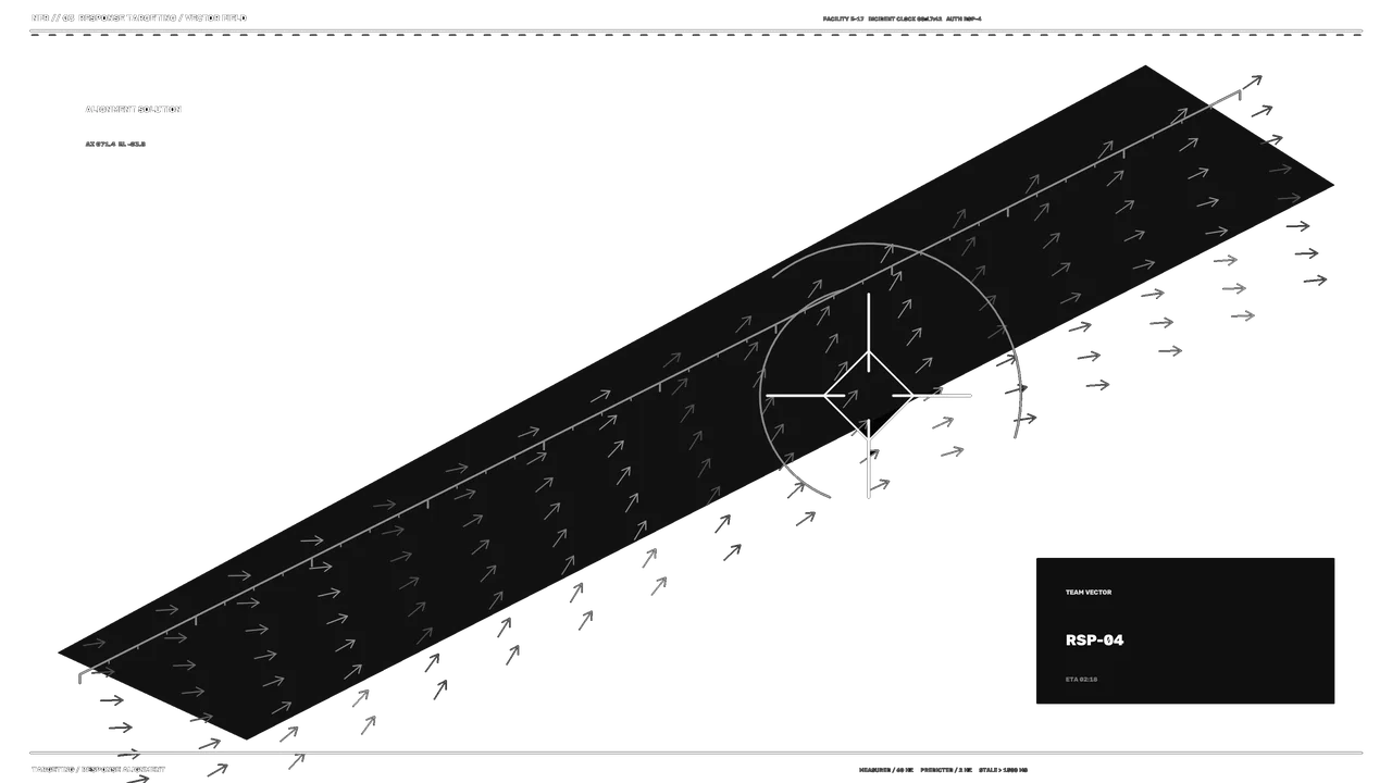 Industrial Emergency Response Vector Field HUD 4K Wallpaper