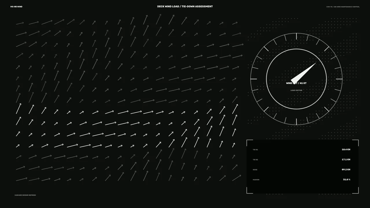 Deck Wind Load Telemetry HUD 4K Sci-Fi Wallpaper