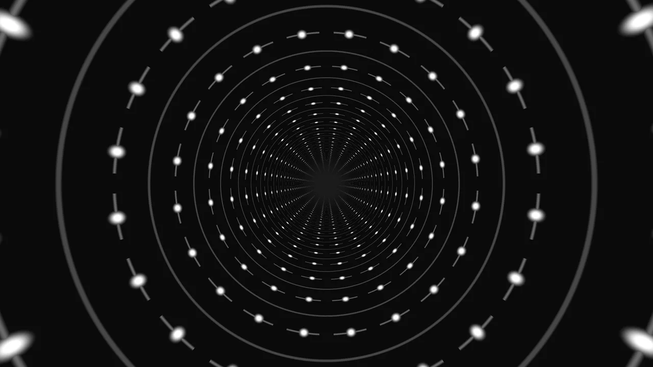 Monochrome Concentric Scanner HUD 4K Wallpaper