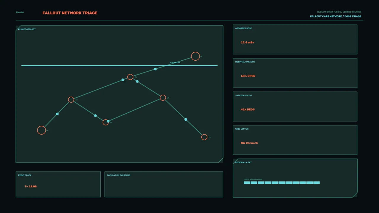 Fallout Network Triage HUD Dashboard – Free 4K Wallpaper