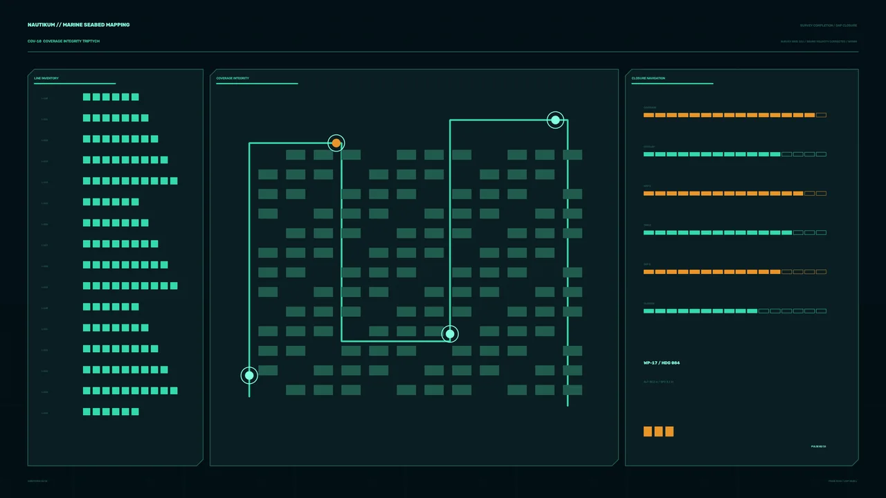 Marine Seabed Mapping Sci-Fi HUD Wallpaper
