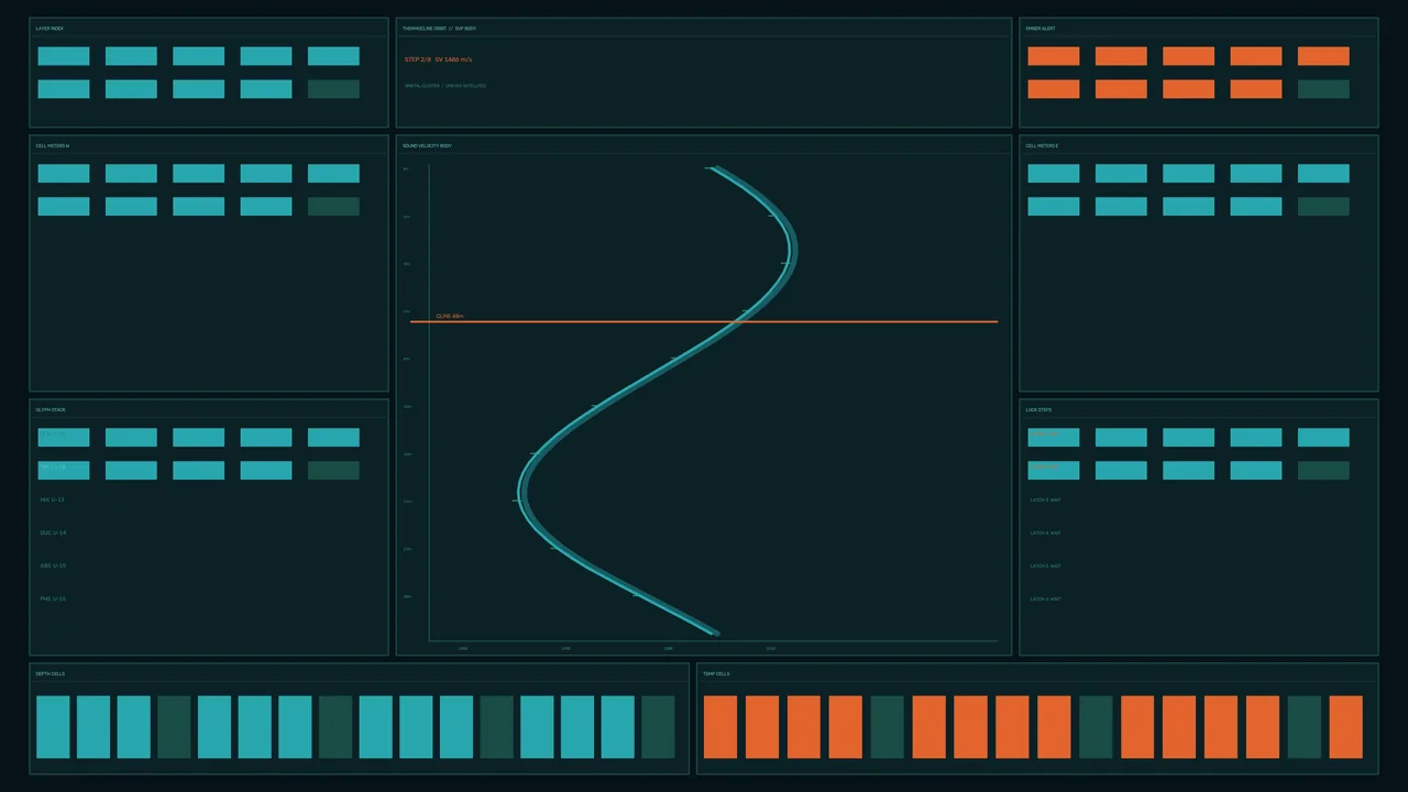 Futuristic Sci-Fi Telemetry HUD Dashboard 4K Wallpaper