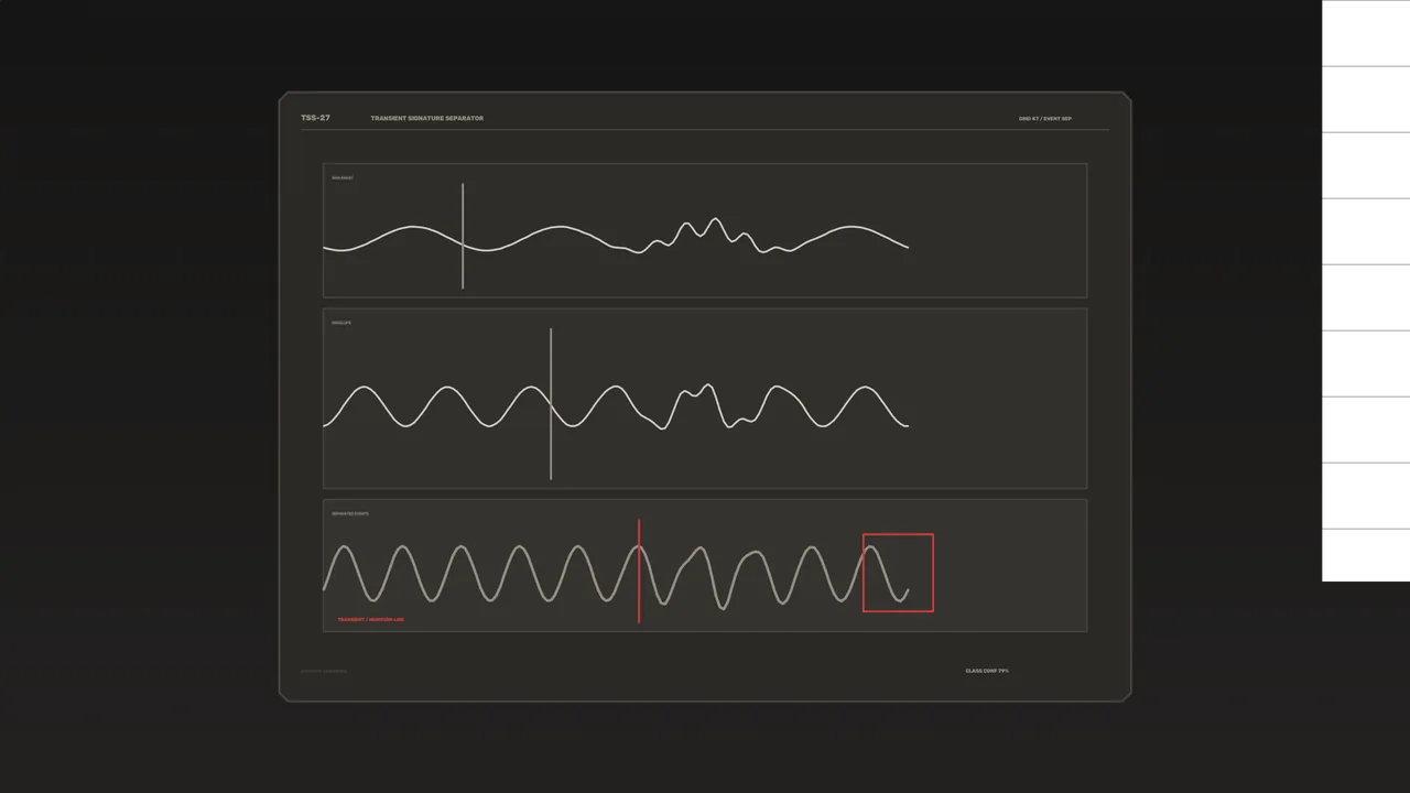 Fictional Signal Classification HUD with Waveform Telemetry – 4K Wallpaper