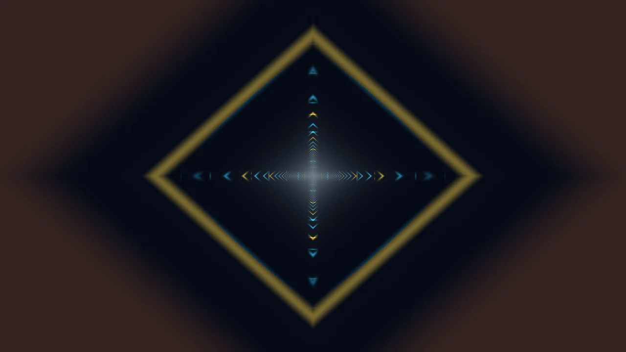 Neon Diamond Chevron Symmetry 4K Wallpaper