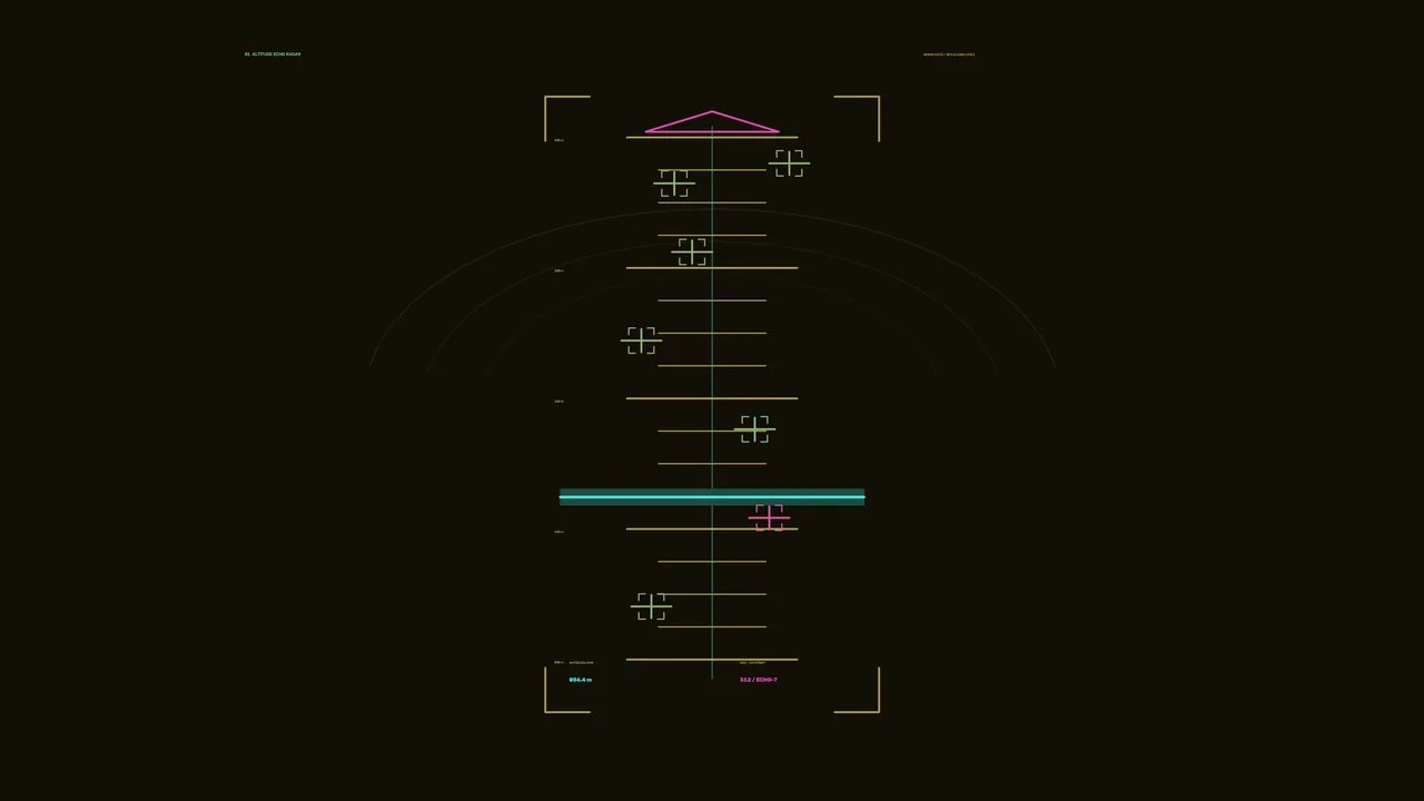 Sci-Fi Sonar Tracking HUD Dashboard 4K Wallpaper