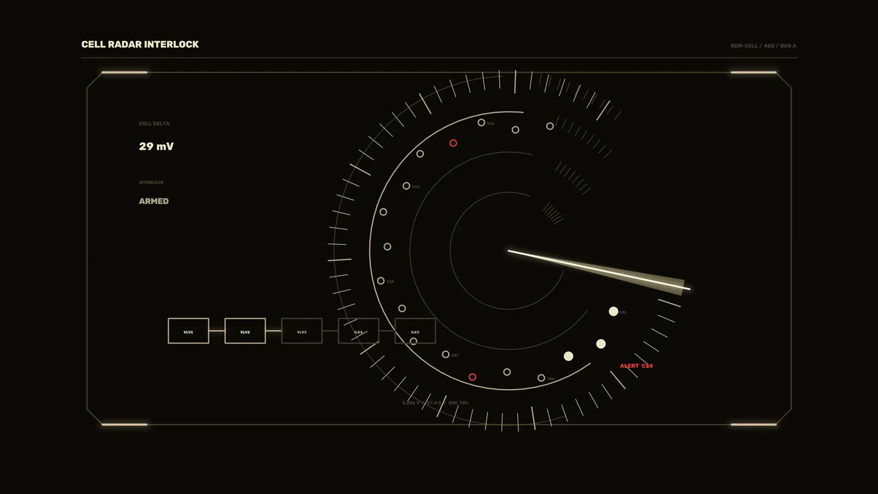 Cell Radar Interlock HUD 4K Sci-Fi Wallpaper