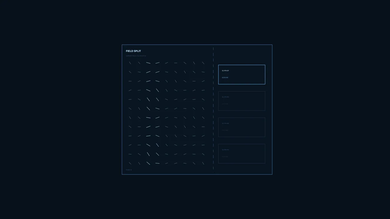 Sci-Fi HUD Dashboard with Vector Field Telemetry 4K Wallpaper