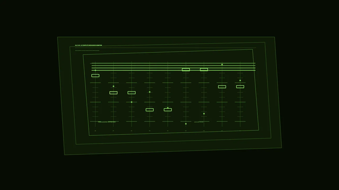 Green Sci-Fi Telemetry Dashboard HUD 4K Wallpaper