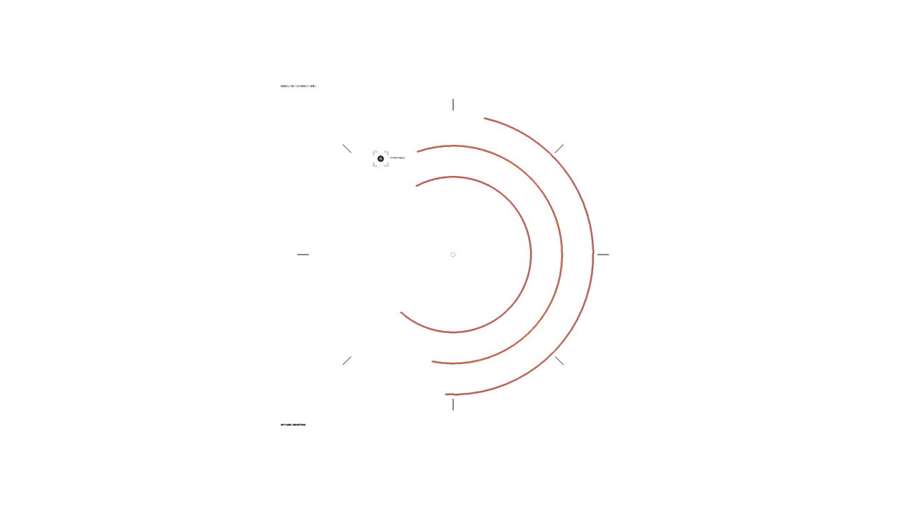 Radial Concentric Ring HUD Interface 4K Wallpaper