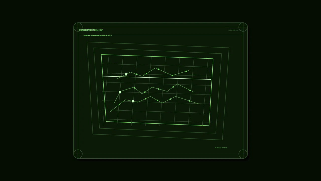 Green Sci-Fi Telemetry Flow Map HUD 4K Wallpaper