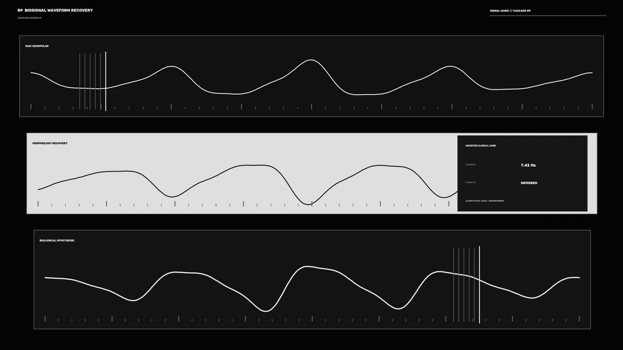 Extraterrestrial Biosignal Waveform HUD 4K Sci-Fi Wallpaper