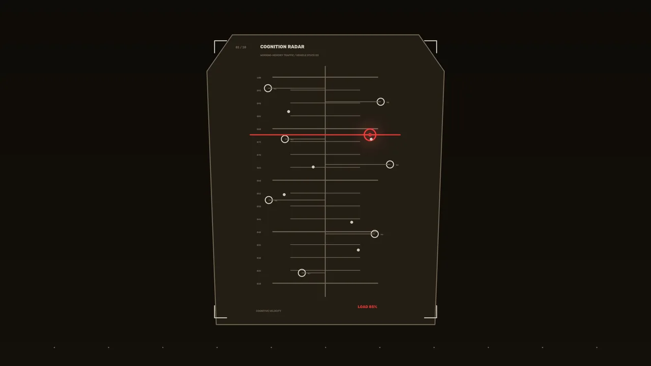 Cognition Radar HUD Telemetry Dashboard 4K Sci-Fi Wallpaper
