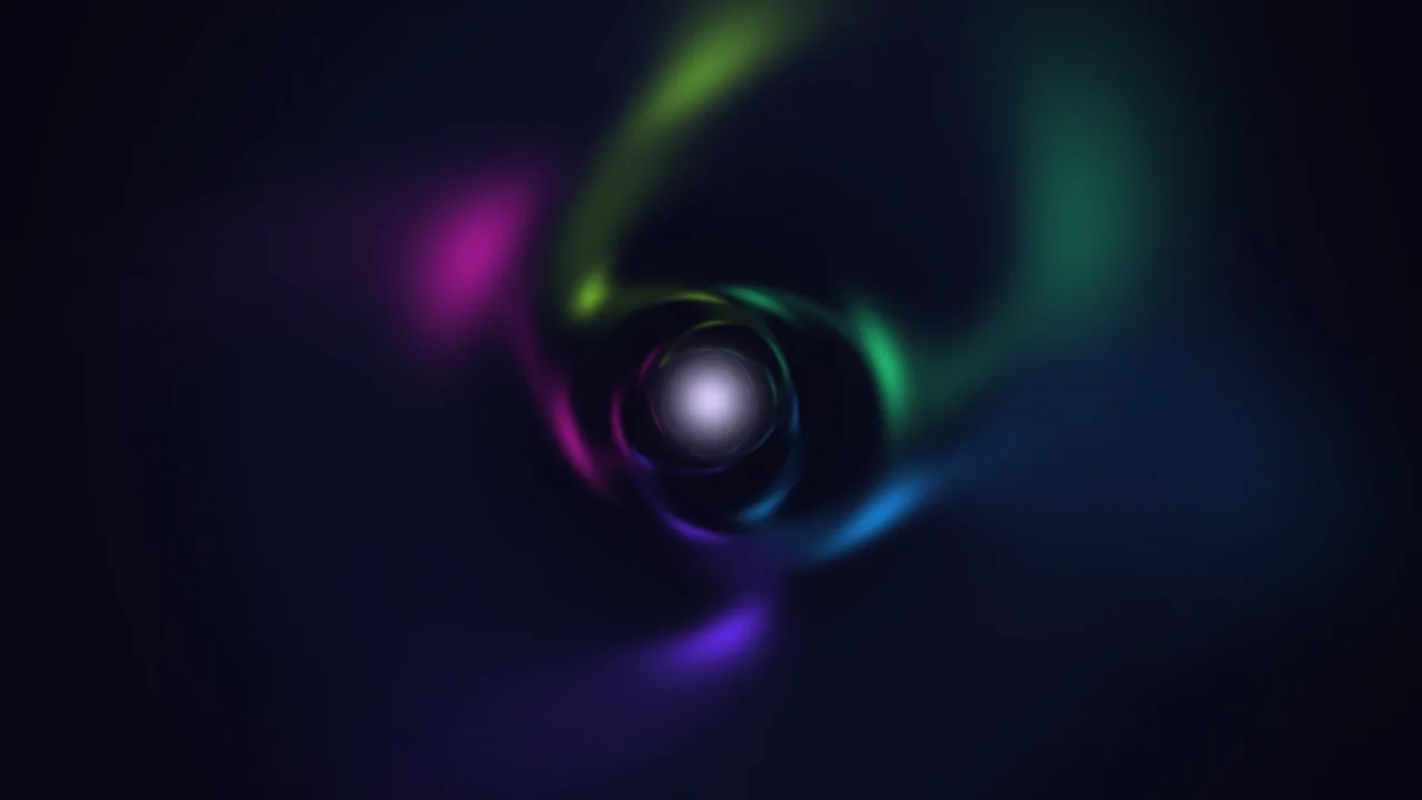 Abstract Neon Spiral Tunnel with Glowing Core 4K Wallpaper