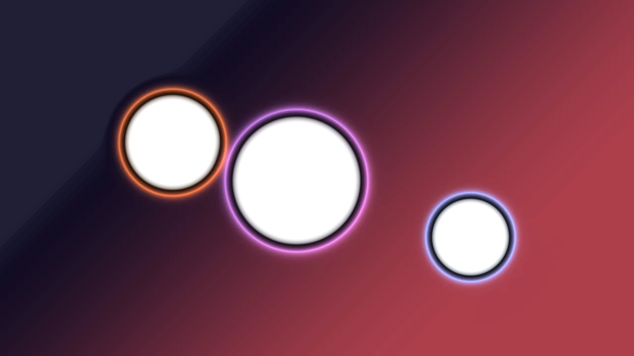 Neon Circular Scanner HUD — Sci-Fi 4K Wallpaper