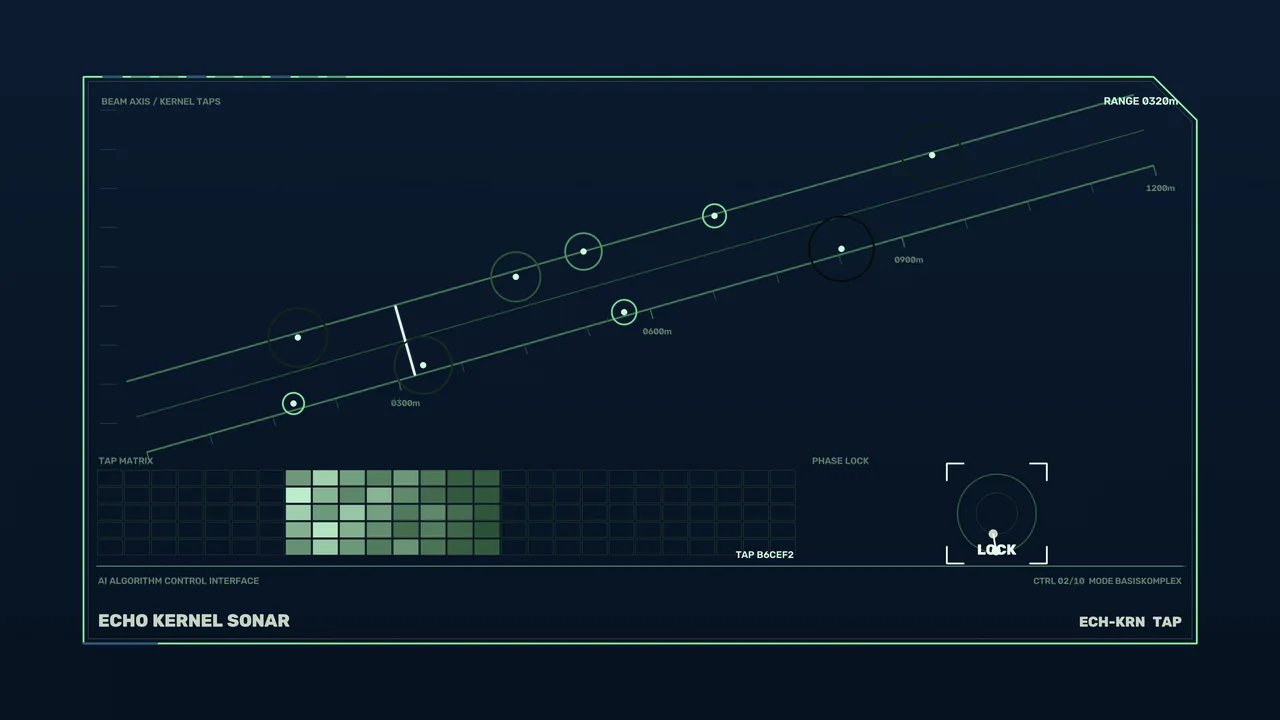 Futuristic Sonar HUD Interface 4K Wallpaper